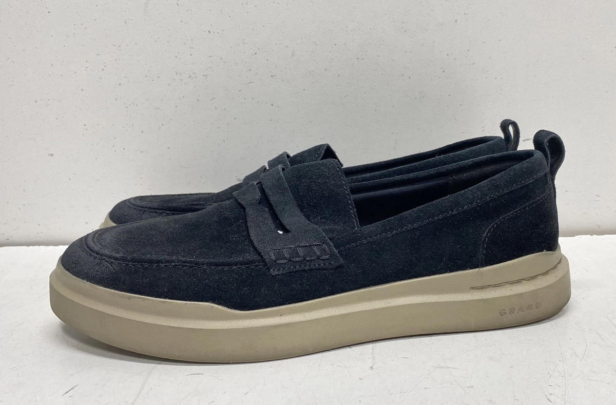 Cole Haan Men’s Size 9.0 M 2.Zerogrand Venetian Black Suede Slip On Loafers Cole Haan Black Suede Casual Shoes for Men for sale | eBay main image 2