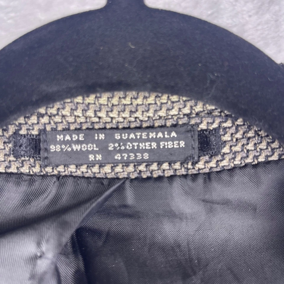 Мужская шерстяная блейзерная куртка Albert Nippon Houndstooth размер L 48 классический крой - Изображение 4 из 4