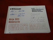 Owner's Manual, 2005 Kawasaki Ninja EX500, 99987-1264, 99987-1527