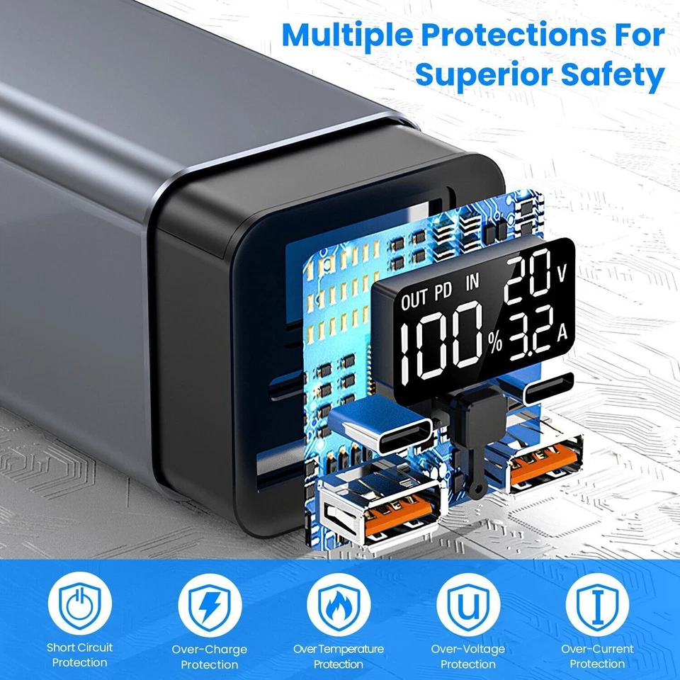 20000mah 65W USB-C PD Laptop Power Bank Fast Charging Power Bank Type-C Charger - Image 4 of 4