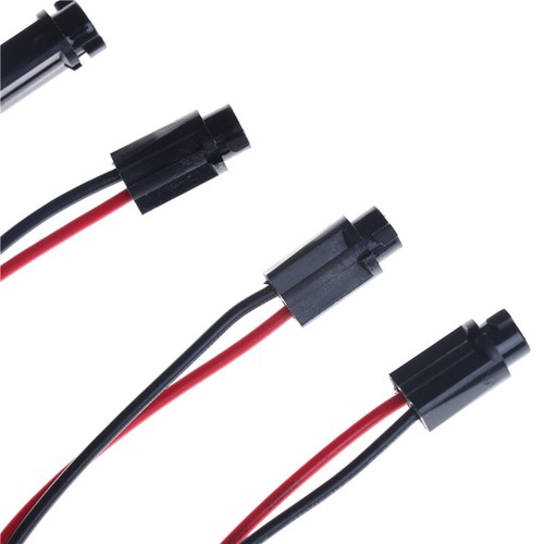 5PCS T5 Wired Dashboard Gauge LED Light Lamp Bulb Socket Holder for Auto Car _yi - Picture 3 of 6
