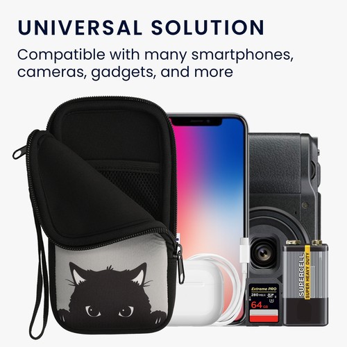 Funda de neopreno con cremallera para móvil XXL - 7" - Imagen 4 de 8