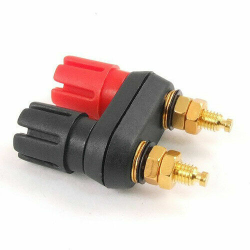4 pcs Binding Post Speaker Cable Audio Amplifier Terminal Banana Plug Jack N0539
