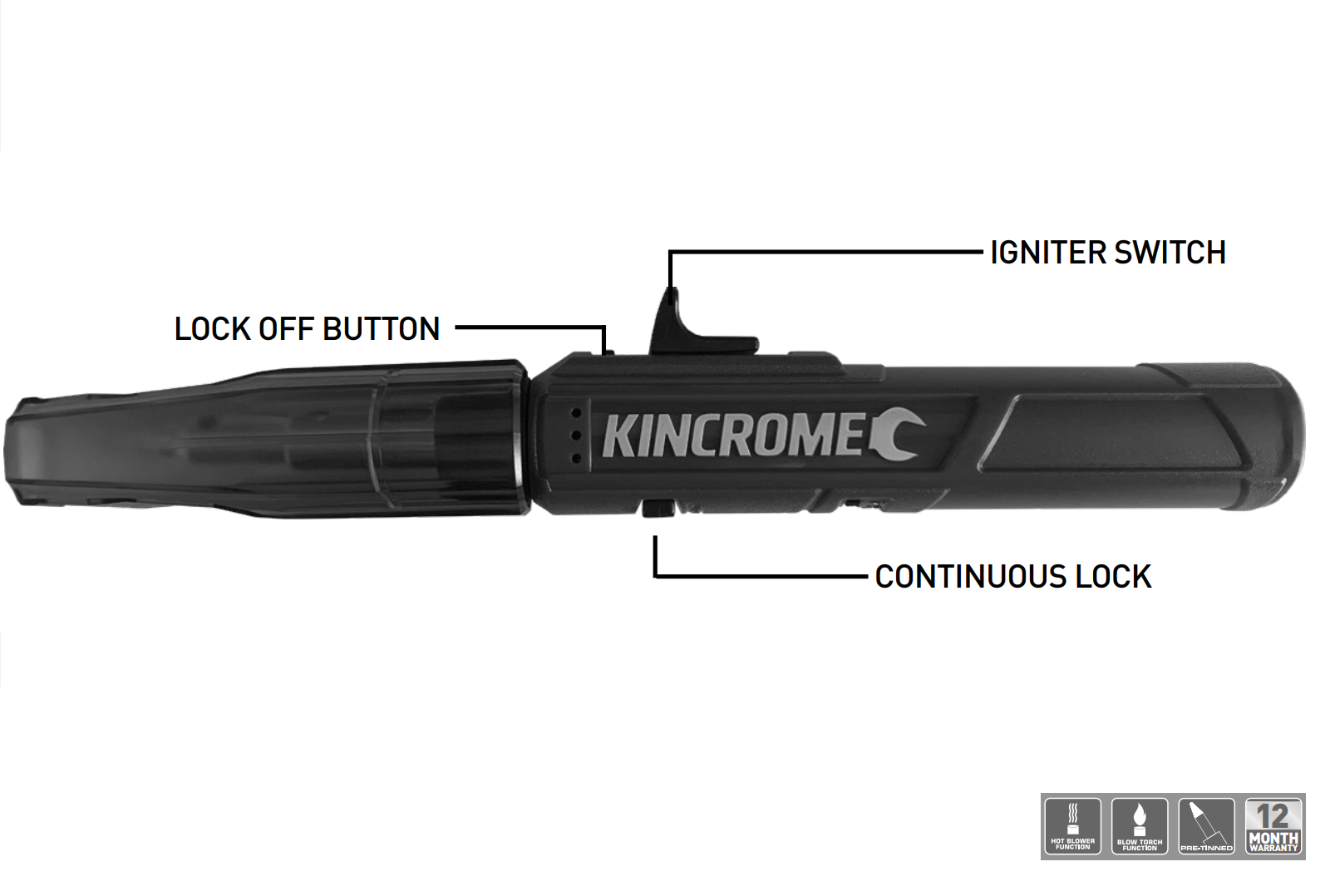 Kincrome K15351 Refillable BUTANE 3IN1 GAS SOLDERING IRON Kit Torch Hot Blower eBay