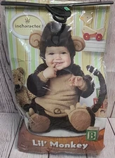 Incharacter Costumes Lil' Monkey Costume Infant 12-18 mths Brown 2010 Halloween