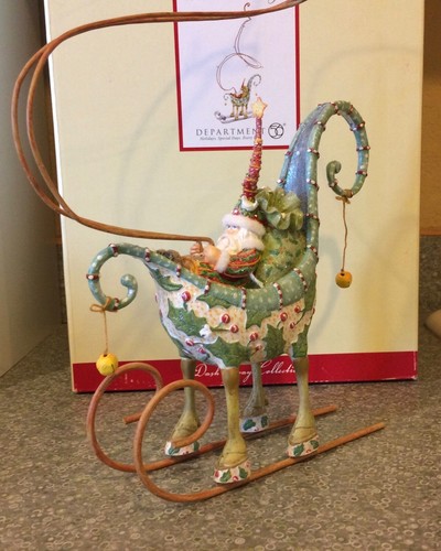 Department 56 Krinkles Patience Brewster "Mini Ornament Tree" Santa w/Box - Picture 2 of 5