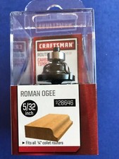 Craftsman 5/32" Roman Ogee Bit Carbide 1/4" Shank Router Bit 928646