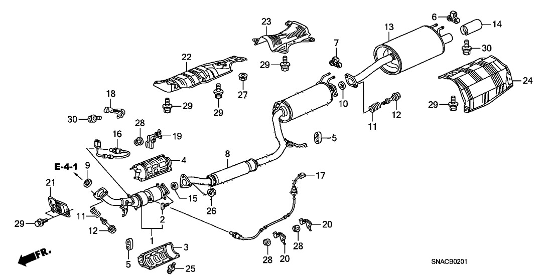 GENUINE HONDA 36531-RRC-013 Air Fuel Ratio 2006-11 Civic Si 2.0 Oxygen Sensor O2