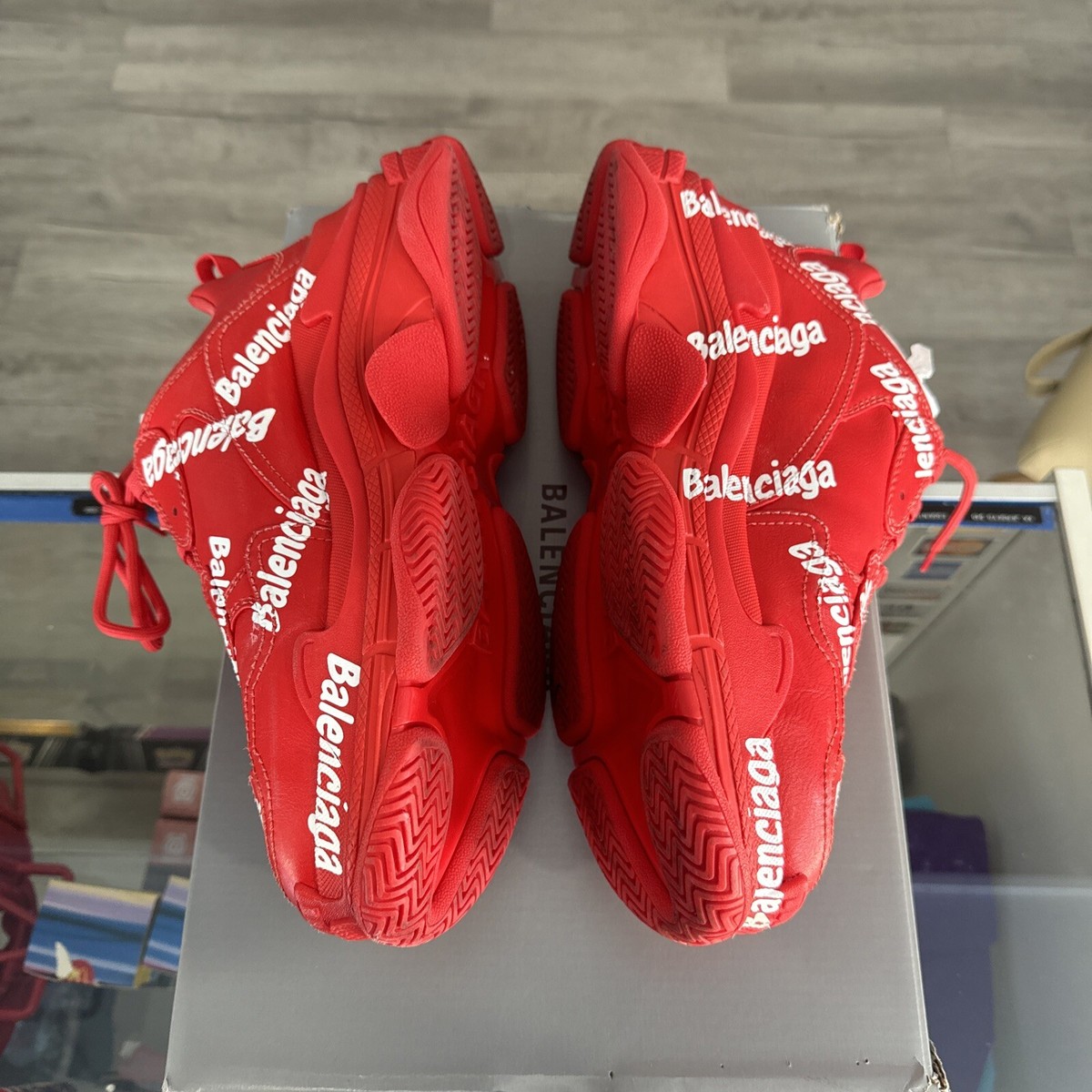 Balenciaga Shoe Triple S All Over Red | eBay Balenciaga Shoe Triple S All Over Red | eBay