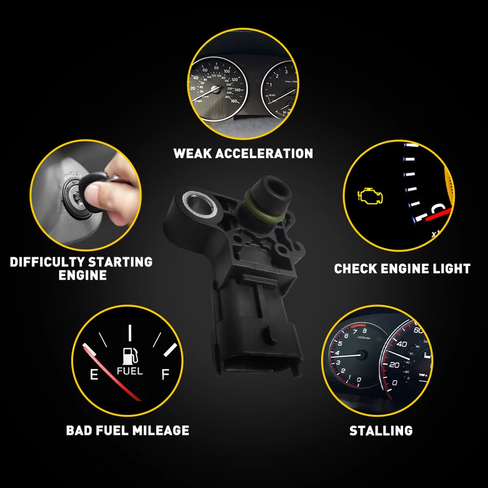 Colector MAP presión absoluta se adapta al sensor 45183 Silverado Chevy 1500 2500 3500 Foto 3 de 4