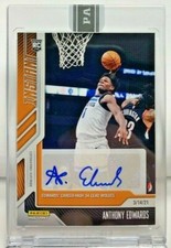 Anthony Edwards 2020-21 Panini Instant NBA #99 Autograph Auto RC Orange #'d 8/10
