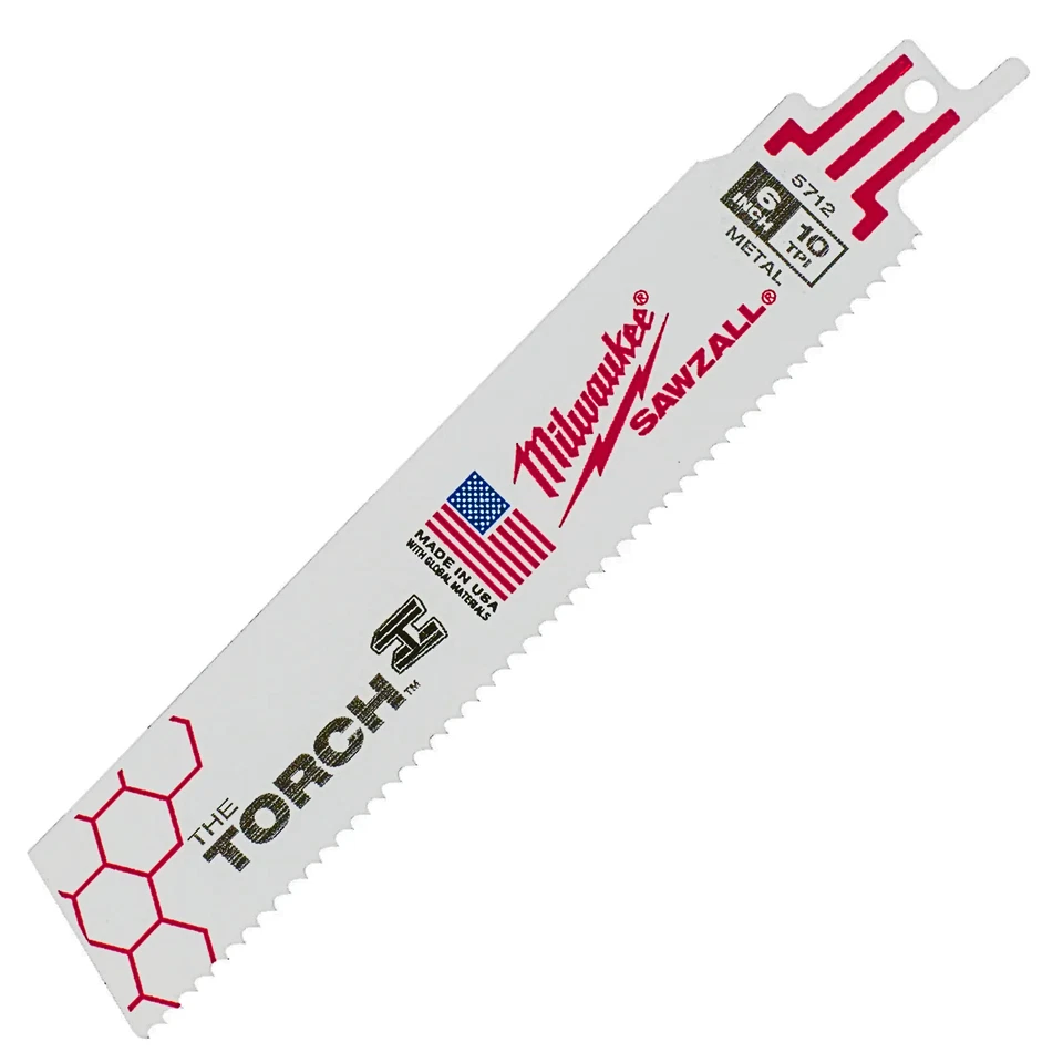 Milwaukee Reciprocating Sabre Saw Blade SAWZALL THE TORCH METAL 150MM 6" 10tpi