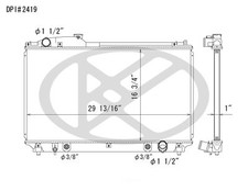 Radiator Koyo A2419 fits 2001 Lexus LS430
