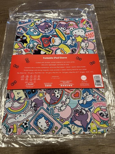 Sonix Foldable iPad Sleeve - Hello Kitty and Friends Stickers - Picture 2 of 5