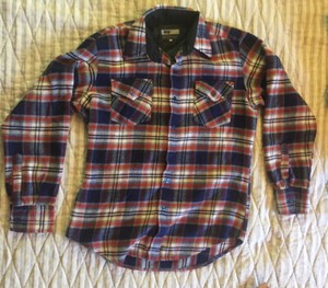 Vtg VIP Mens Flannel Shirt Button Up 
