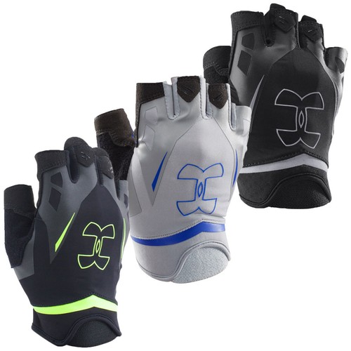 Under Armour Mens UA Flux HalfFinger Training Gloves Pair Gym Lifting