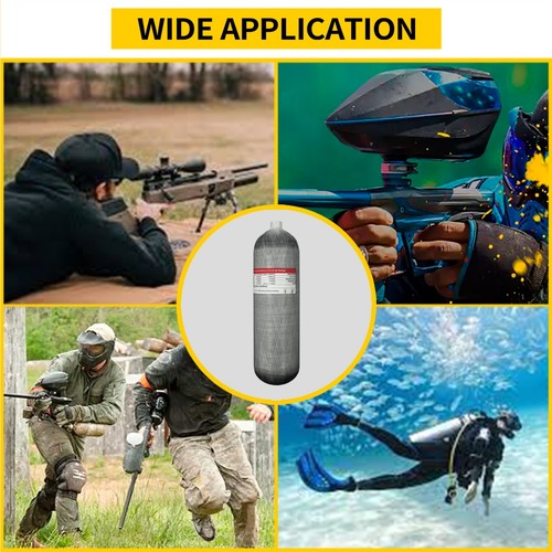 TUXING 4500Psi Pcp Diving Cylinder 4.7L Carbon Fiber HPA Air Tank for Paintball - Picture 5 of 8