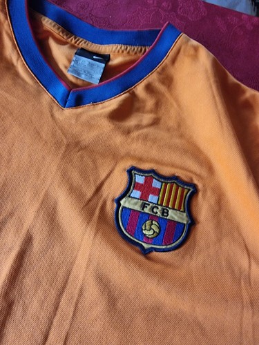Camiseta Barcelona Grande Naranja Visitante Kit 2006 2007 2008 Nike Camiseta Fútbol XXL - Imagen 2 de 24