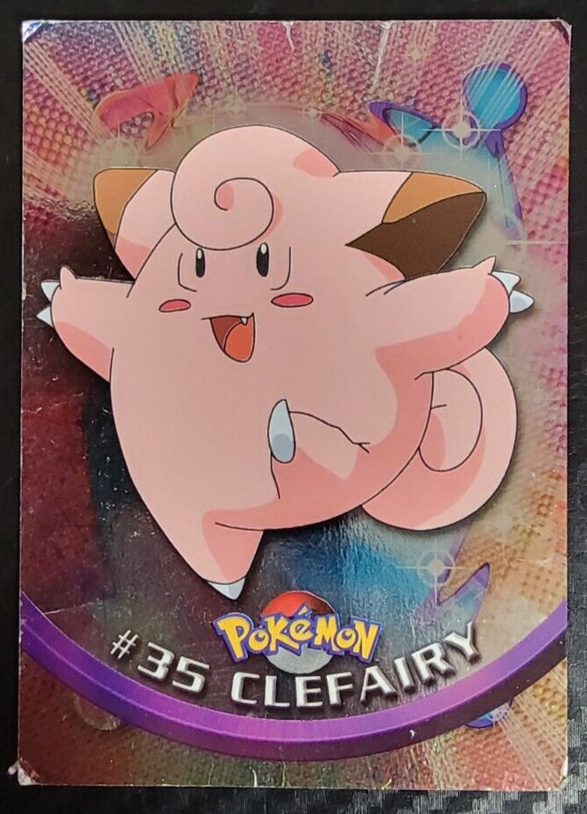 Pokemon Topps Card - #35 Clefairy - Foil