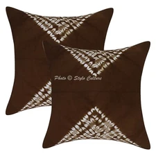 Shibori Cushion Cover Tie Dye Bohemian Throw Pillow Case Hippie Gypsy Home Decor