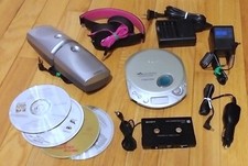 RARE SET - SONY WALKMAN D-F200 PORTABLE CD R/RW ESPMAX FM/AM RADIO PLAYER