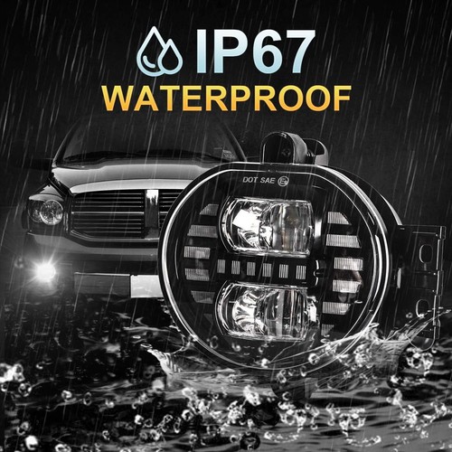 For Dodge Ram 1500 2500 3500 02-08 LED Fog Lights Halo Angel Eyes Projector DRL - Bild 3 von 16