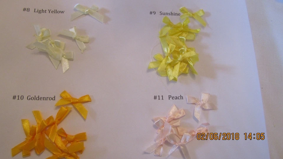 Mini arcos de satén/organza - 10 unidades Foto 3 de 4