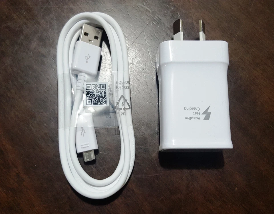Genuine Samsung galaxy S6 S7 Adaptive fast wall charger or 1.2M micro USB cable - image 4 of 4