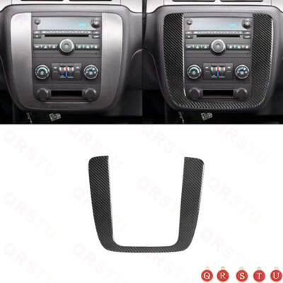 For Silverado/tahoe/sierra 2007-2014 Carbon Fiber  Radio Climate Control Trim