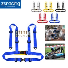 4 Point Universal Buckle Seat Belt Racing Harness for Racing Car UTV ATV Go-Kart