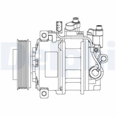 DELPHI CS20475 Kompressor, Klimaanlage für AUDI,VW