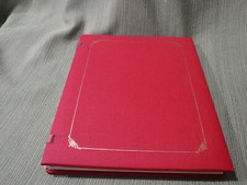 Creative Memories 8 X 10 Red Scrapbook Album with Gold Trim, Never used, 15pgs