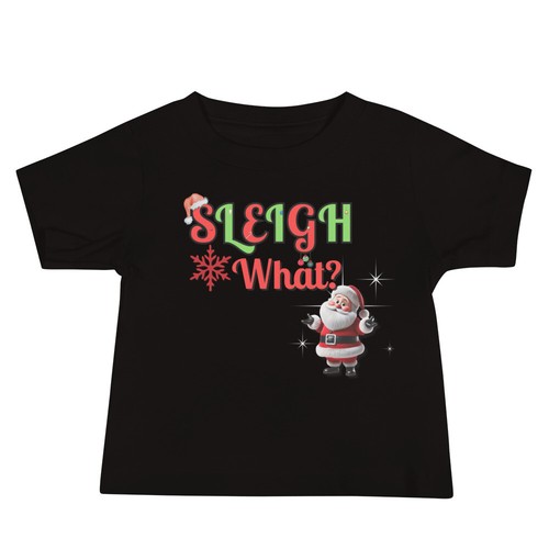 Trineo ¿Qué? Camiseta de bebé de Navidad - 100 % algodón, ajuste cómodo - Imagen 10 de 12