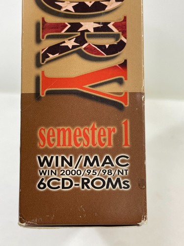 Vintage 1998 U.S. History: Semester 1 Software PC/Mac 6-Disc CD-ROM NIOB Zane - Picture 9 of 14