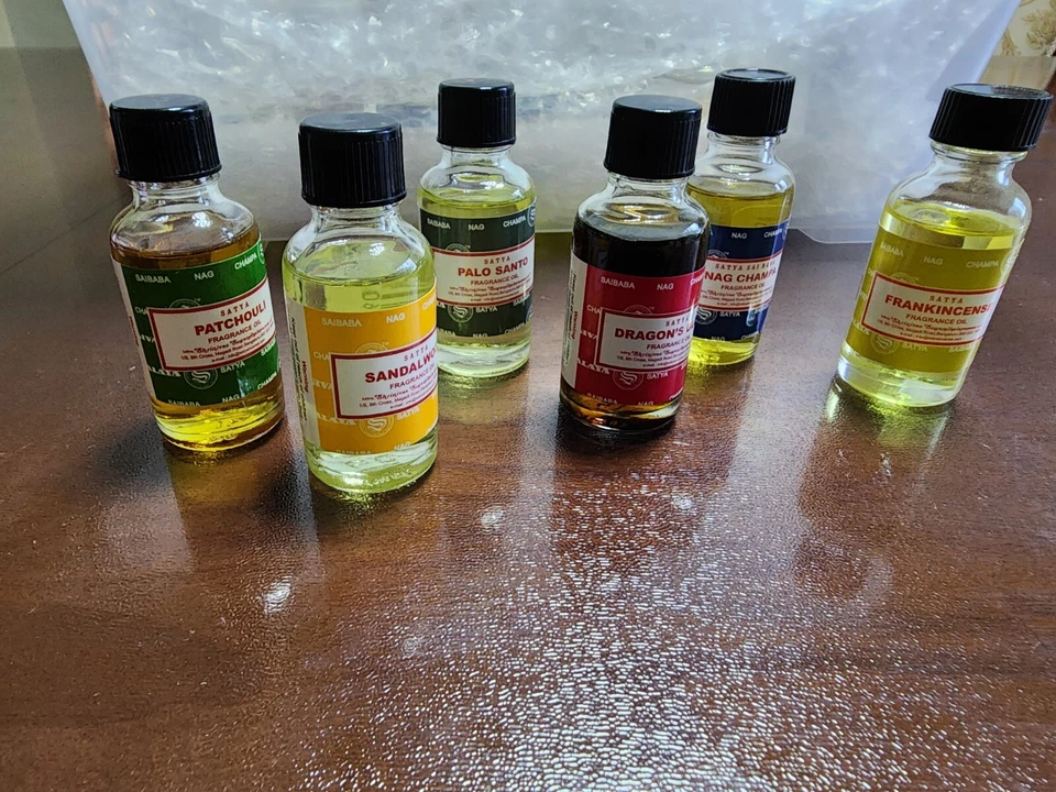 Satya Fragrance Oil 180 ml Assorted Pack of 6 bundle deal - Image 3 of 4