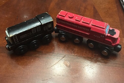 Wooden Construction Express Train Diesel Set TOY 1234 2003 Geoffrey magnet - 第 1/6 張圖片