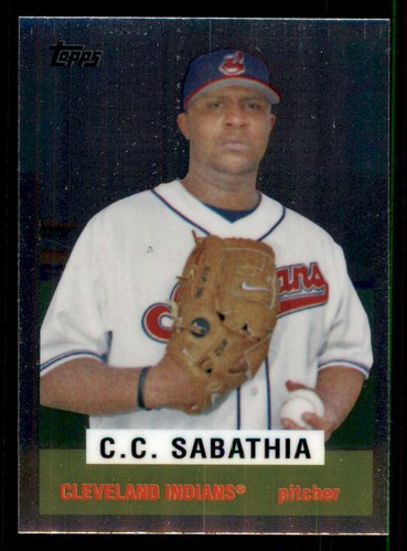 2008 Topps Chrome Trading Card History #TCHC37 C.C. Sabathia - Foto 1 di 2