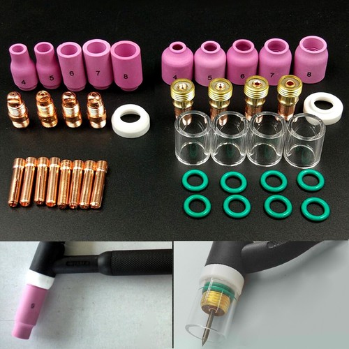 9Pc/set Durable Welding Torch TIG Gas Lens Glass Cup Kit with O-rings 9Pc/set Durable Welding Torch TIG Gas Lens Glass Cup Kit with O-rings