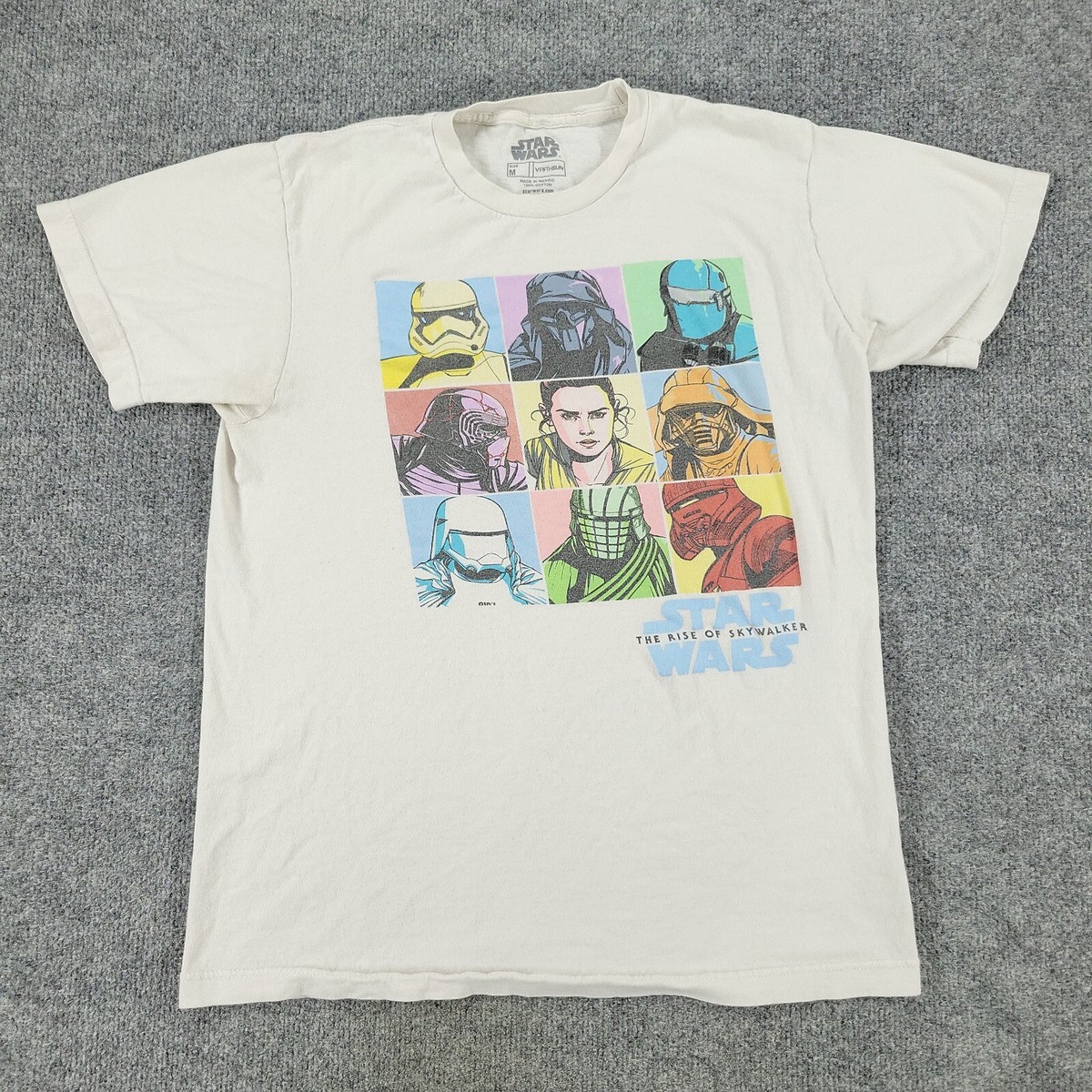 Star Wars Shirt Men's Medium White Rise Of Skywalker Graphic Tee