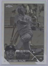 ANTHONY VOLPE 2023 Topps Chrome NEGATIVE REFRACTOR SP RC Yankees #4