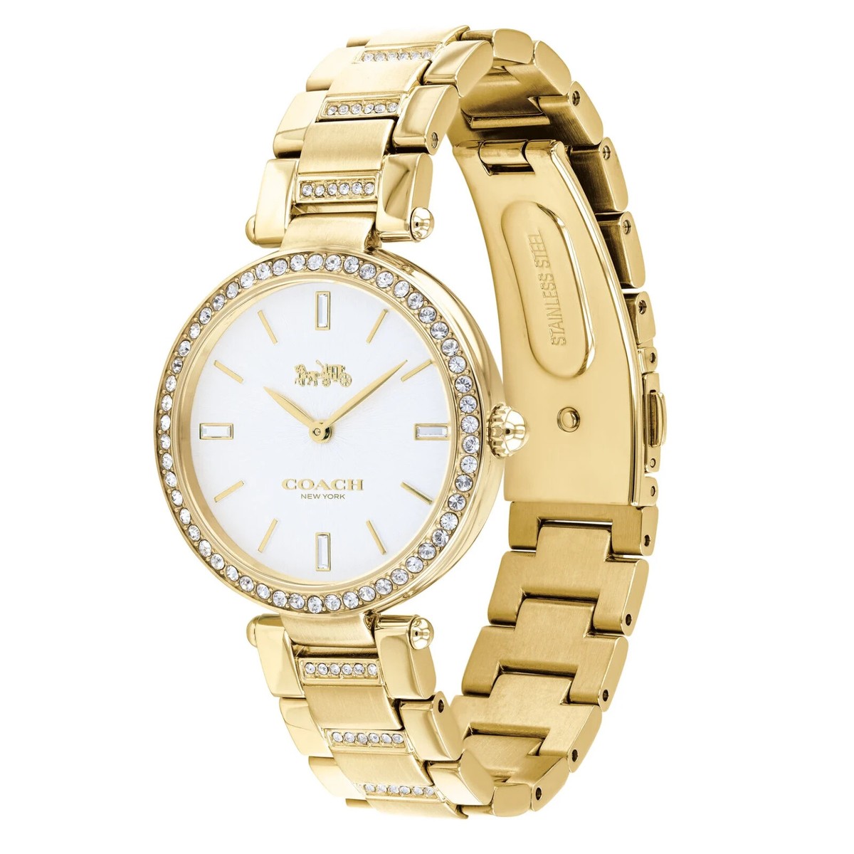 Coach Park Quartz Crystal White Dial Ladies Watch 14503093  display picture 1