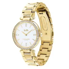 Coach Park Quartz Crystal White Dial Ladies Watch 14503093