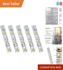Freezer LED Light Board Replacement for GE Refrigerators - 5PCS Energy Efficient