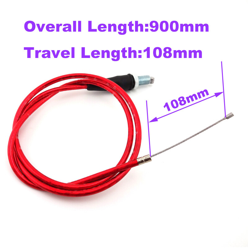 Câble D'Accélérateur Torsadé Rouge XLJOY - Pour Moteurs Lifan YX 50cc-160cc, Pit Bikes, Dirt Bikes - 9