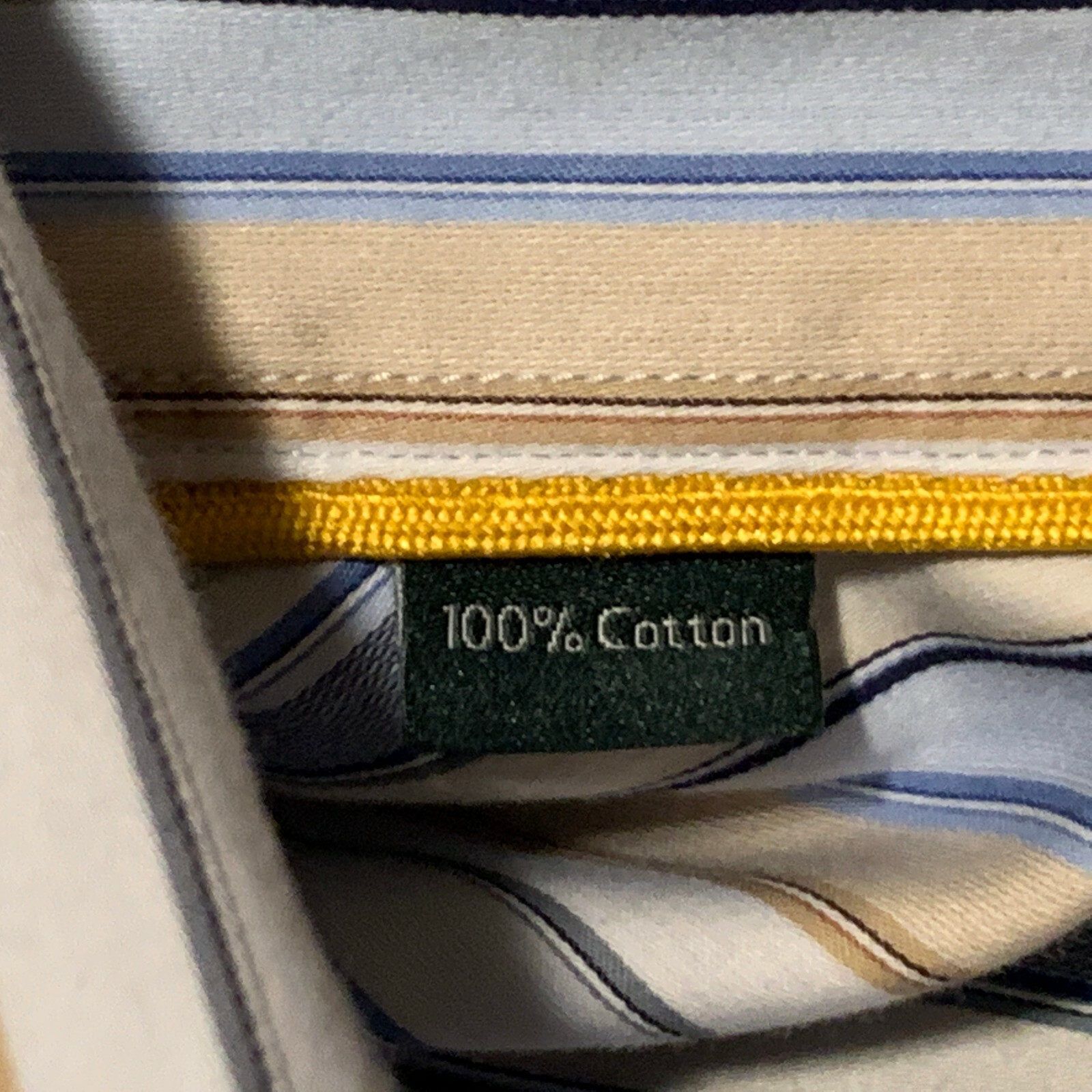 Robert Talbott Multi Color Striped 100 % Cotton D… - image 5