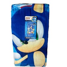 Sonic the Hedgehog Kid's 28 x 58" Super Soft Cotton Beach Towel Speed Will Flee