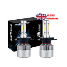 For Honda Civic MK7 H4 6000K Super White Xenon led High/Low/Side Light Bulbs