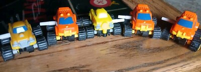 LOT of 5 Vintage Mighty Mini 4x4 Vehicles Orange Truck McDonald's Toys
