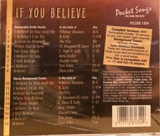 1354 IF YOU BELIEVE      POCKET SONGS KARAOKE CDG  LOT MI