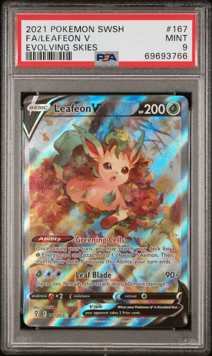 Pokemon Evolving Skies Leafeon V 167/203 Alternative Alt Art Pokemon Evolving Skies Leafeon V 167/203 Alternative Alt Art